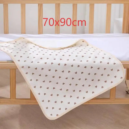 Reusable Baby Changing Mat Cover Baby Diaper Mattress Diaper for Newborn Cotton Waterproof Changing Pads Floor Play Mat