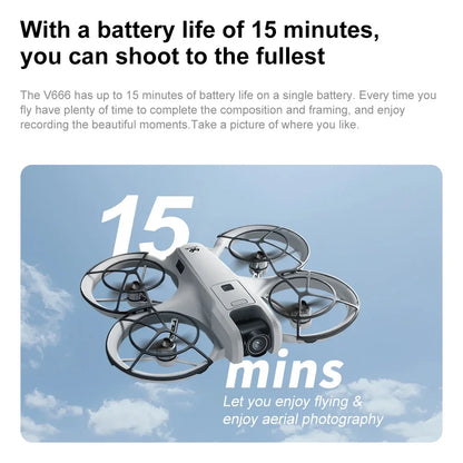 For Genuine V666 Drone Professional WIFI 5G Drone Obstacle Avoidance Brushless Altitude Headless Mode RC Quadcopter FPV Toys