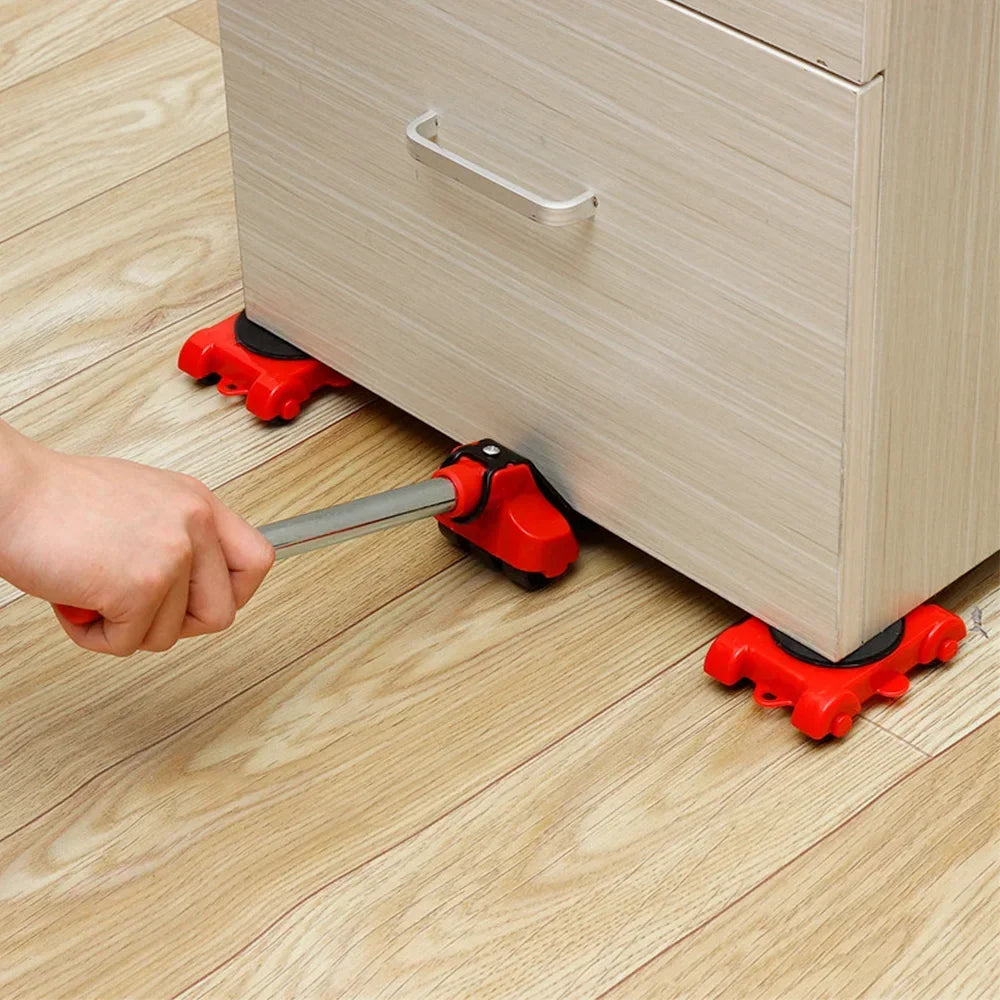Juego de rodillos para mover muebles, transportador, herramienta de elevación de muebles de servicio pesado, herramienta de rodillos deslizantes para transportador de muebles
