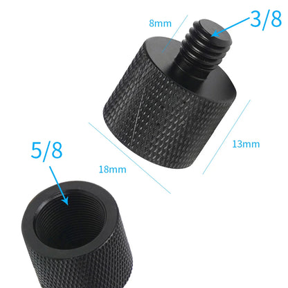 Microphone Holder Extended Rod 5/8"-27 5/8 1/4 3/8 Male Female Screw Converter Adapter Mic Stand Mount Tripod Camera Conversion