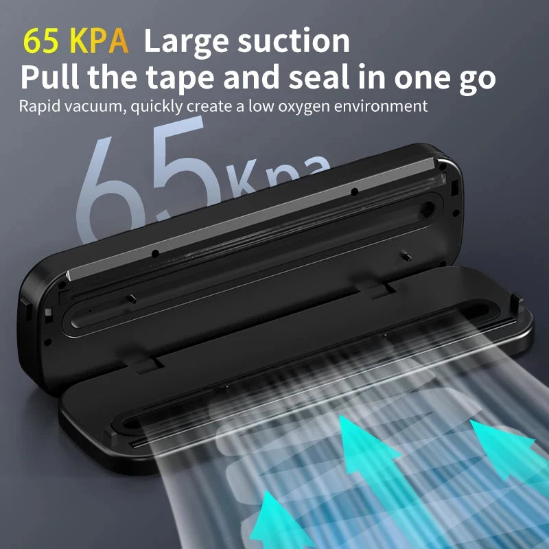 Food Vacuum Sealer Machine Wet Dry With UV Kitchen Storage Sealing Machine Built-in Cutter Food Vacuum Packaging Machine