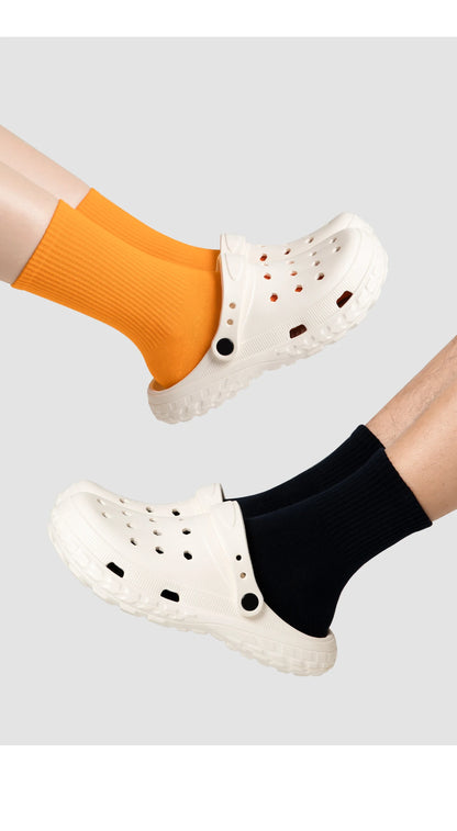 EVA Unisex Hole Shoes, Beach Thick Bottom Outdoor Slippers, Comfortable Breathable Indoor Slippers