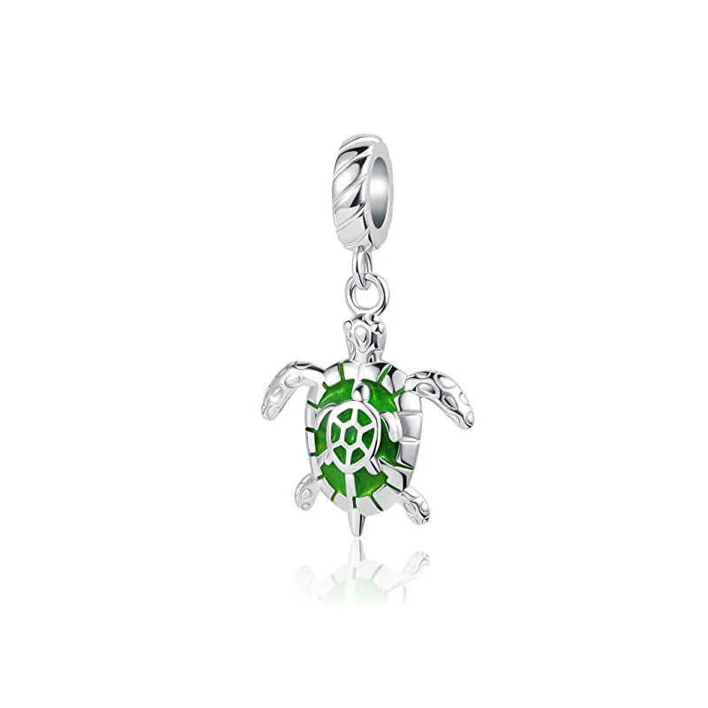 New 925 Silver Octopus crab Charm Bead Sea turtle starfish Seahorse dolphin Pendant Fit Original Bracelet Women DIY Jewelry Gift