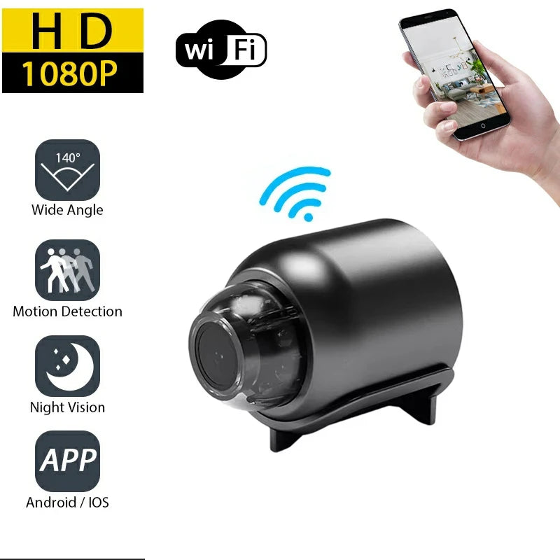 Nanny Camera, HD Security Wireless Video Motion Detection Ultra-small Night Vision Baby Nanny Camera, Smart Home Cam