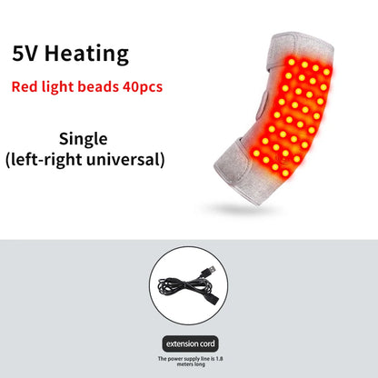 Red Light Therapy Heated Elbow Sleeve | Relieves Joint & Arm Pain, Arthritis | Heating & Massage Function Relieves Arm Numbness
