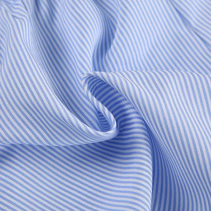 Striped Print Casual Shorts for Women, Elastic Waist Fashion Button Bottoms Streetwear, Chic Basic Y2K Loose Shorts