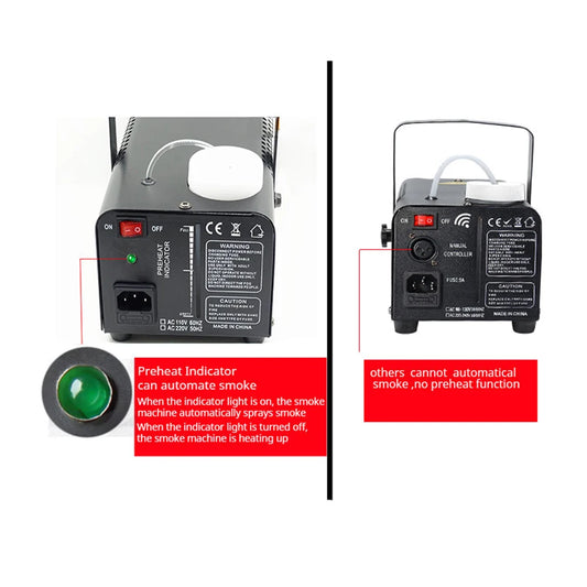 Disco Party automatic fog machine LED-600PLUS wedding club fogger DJ remote smoke device