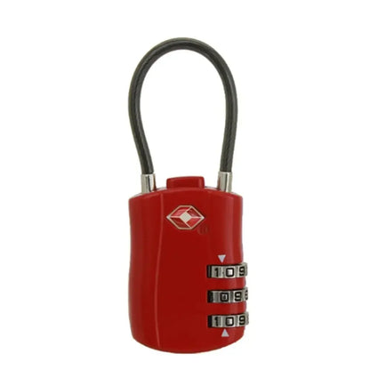 High Security TSA Customs Lock Overseas Customs Clearance Trolley Luggage Suitcase Backpack Password Padlock with Steel Cable