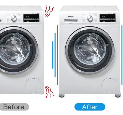 4Pcs, Anti Vibration Feet Pads, Rubber Legs, Slipstop, Silent Skid Raiser Mat for Washing Machine, Support Dampers, Stand Accessories