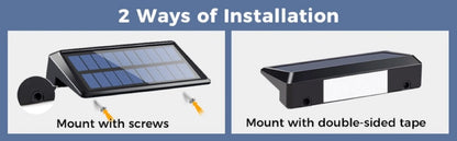 2 Pack Solar Wall Lights, 4 LED Solar Fence Lights, Outdoor Waterproof Solar Deck Lights, Wall Lights for Fence Post Yard Pathway