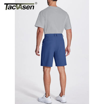 Golf Quick Dry Shorts, Men Stretch Lightweight Dress, Work Casual Shorts with 4 Pockets, Flat Front Hiking Shorts, TACVASEN