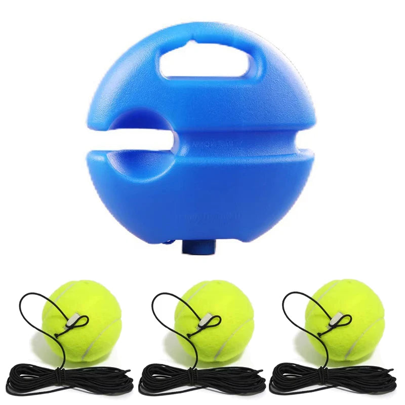 Professional Tennis Training Aids Bases With Elastic Rope Ball Practice Self-Duty Rebound Tennis Trainer Tennis Practice Tool