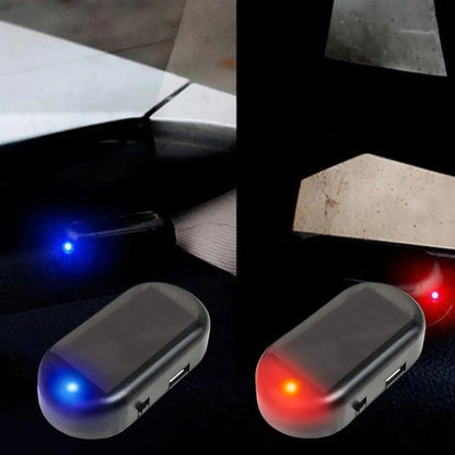 1/2/3/5X Car Fake Security Light Solar Powered Simulated Dummy Alarm Wireless Warning Anti-Theft Caution Lamp LED Flashing Light