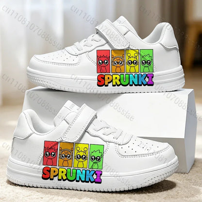 Sprunkis Cartoon Pattern Girls Boys Teenager Student Kids Lightweight Wear-resistant Easy To Wear Lovely Casual Sports Shoes