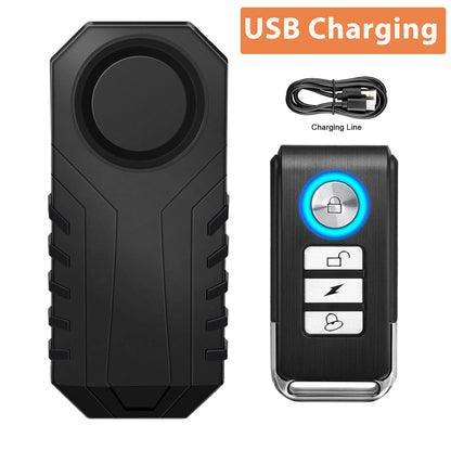 Extractme Motorcycle Burglar Alarm with Remote Control 113dB Wireless Waterproof Car Electric Bicycle Security Anti-Lost Alarm