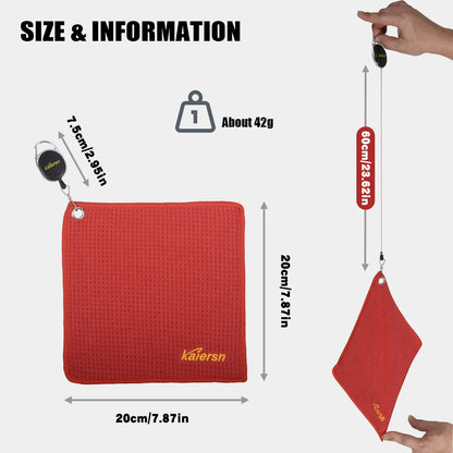 Kaiersn Park golf Towel 20*20cm Mini Microfiber Golf Cleaning Towels