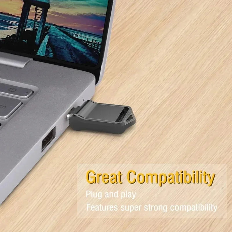 2TB USB 3.2 Flash Drive High Speed Metal U Disk Type-c Interface Dual-use Flash Memory Stick For Phone Windows Computer