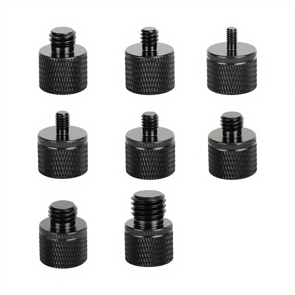 HDRig Universal 1/4"-20 Female to 1/4" 3/8" M4 M5 M6 M8 M10 M12 Male Threaded Screws Mount Adapters Tripod Camera