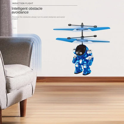 Intelligent Sensing Aircraft Mech Warrior Flying Robot Luminous Suspension Gesture Sensing Flying Ball