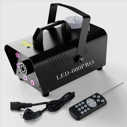 New LED Timer Disco Smoke Machine 500W Remote DJ Halloween Smoke Spraying Equipment Christmas Wedding Party Stage Fog Machine
