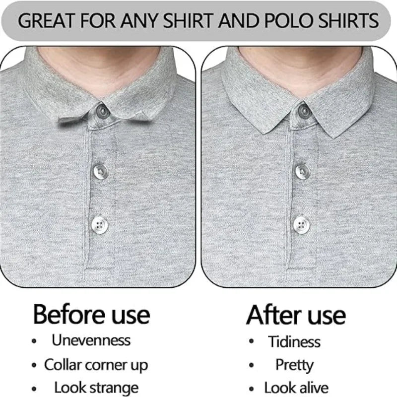 Anti Curl Collar Stays, Avoid Roll Polo Shirts Shaping Patch, Adhesive Stand Collar Shaper Sticker, Prevent Deformation Fixed Pads