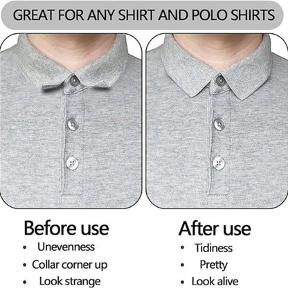 Anti Curl Collar Stays, Avoid Roll Polo Shirts Shaping Patch, Adhesive Stand Collar Shaper Sticker, Prevent Deformation Fixed Pads