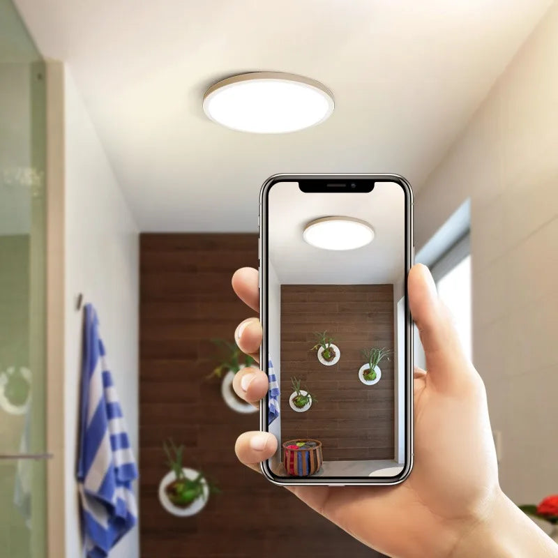 2.2cm Ultra Thin Ceiling Light 6W 9W 13W 18W 24W 110V 220V Luster Home Appliances Indoor Decoration Bedroom Living Room Kitchen