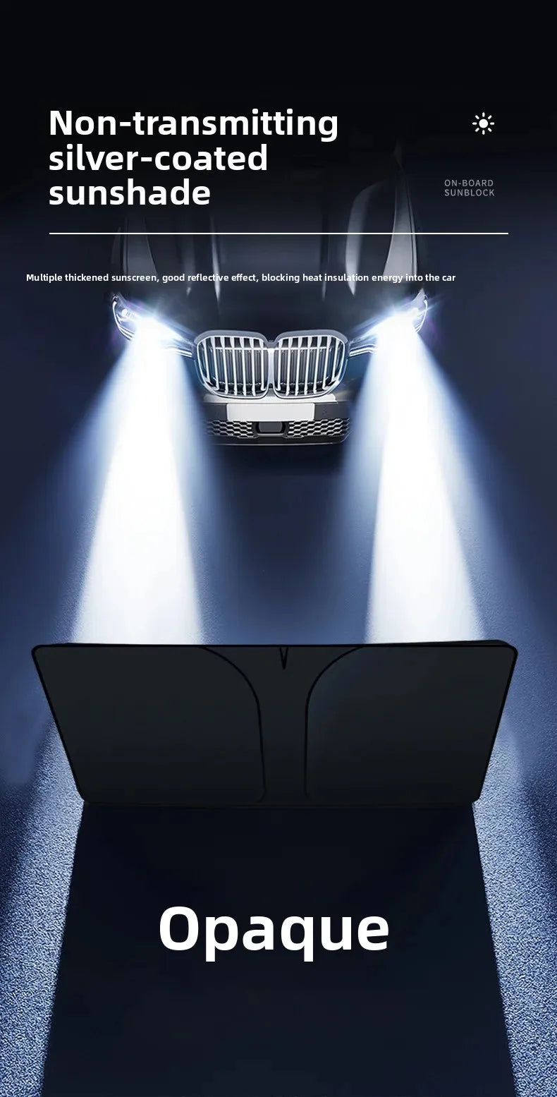 Car Window Sunshade Cover, Sun Shade, Windshield Visor Protector Windscreen Folding, Auto UV Protection Curtain Styling Accessories