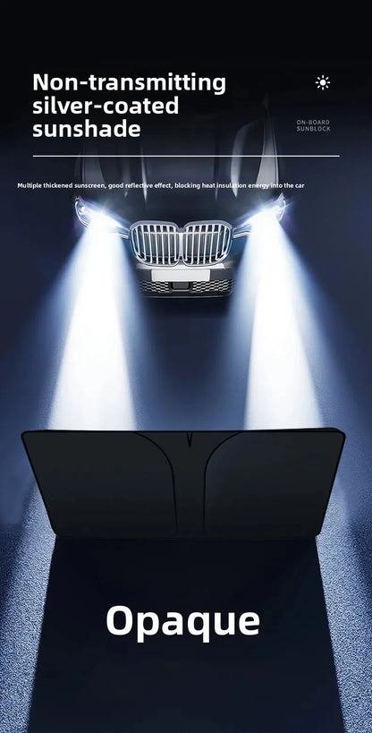 Car Window Sunshade Cover, Sun Shade, Windshield Visor Protector Windscreen Folding, Auto UV Protection Curtain Styling Accessories