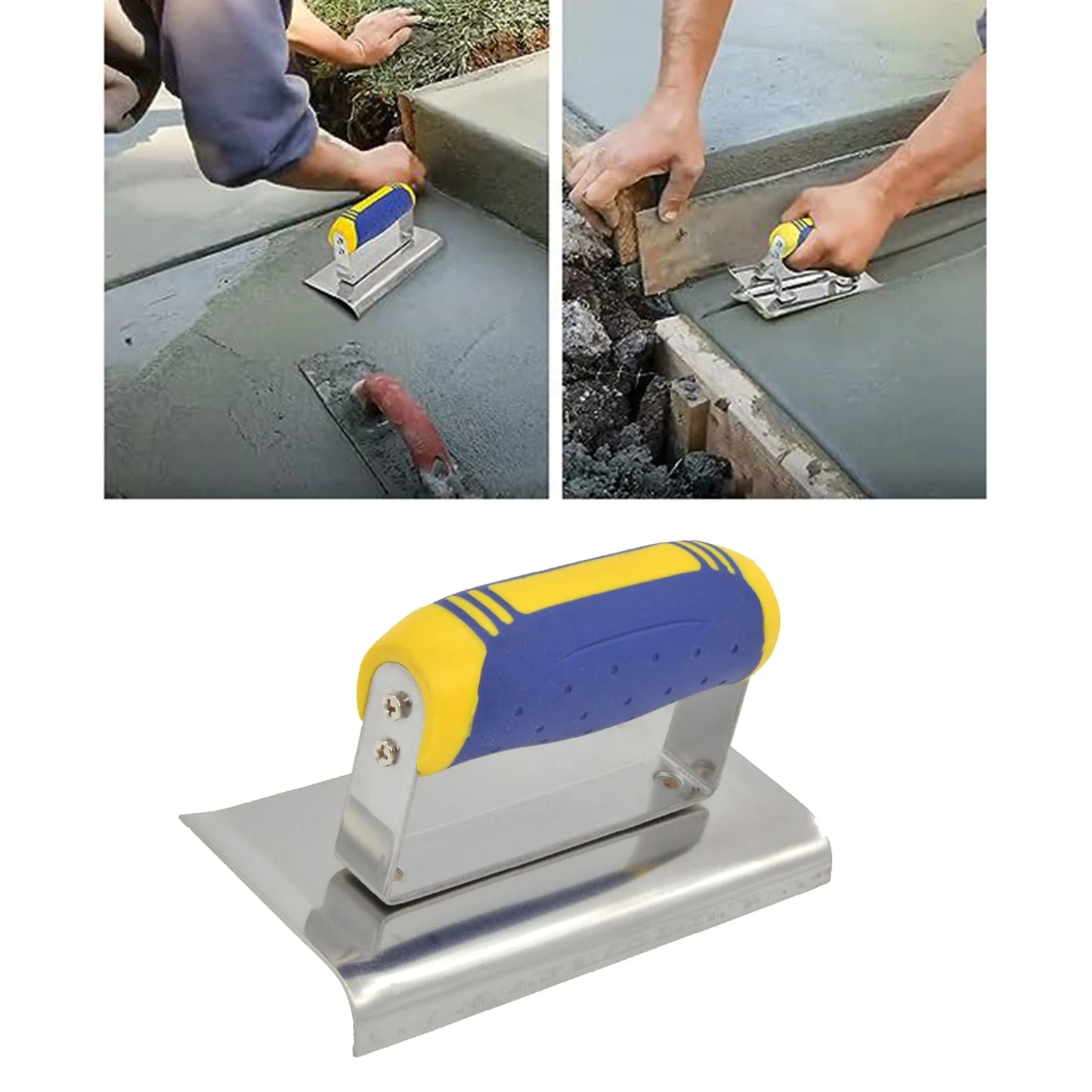Stainless Steel Corner Trowels, corner tool, Plastering Trowel, Concrete Trowel, Drywall Tool, Rubber Handle Corner Shaping Trowel