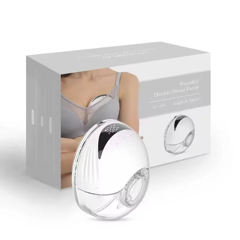 Portable Breast Pump Hands Free Wireless Wearable Electric Breast Pump BPA Free 4 Modes 12 Levels Silicone with LED Display