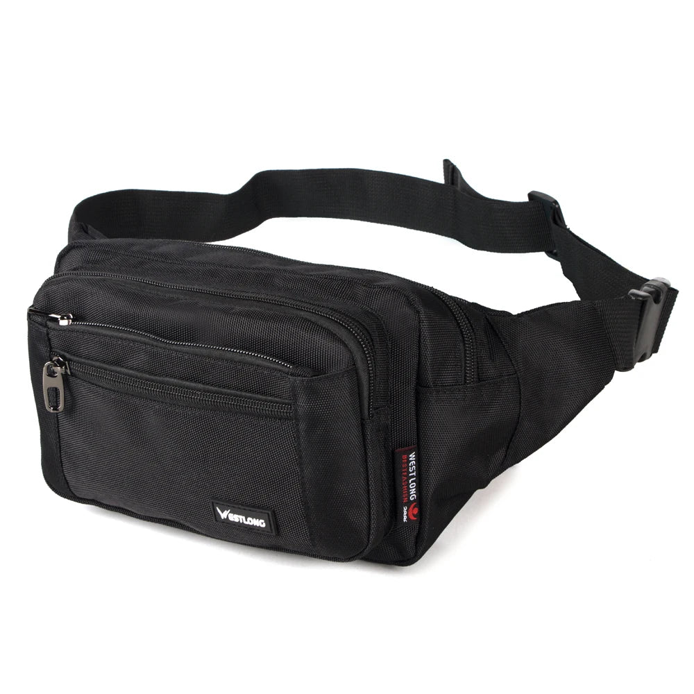 Waist Pack, Casual Functional Fashion Men Waterproof Fanny Pack, Women Belt Bum Bag, Male Phone Wallet Pouch Bags, Unisex 98011