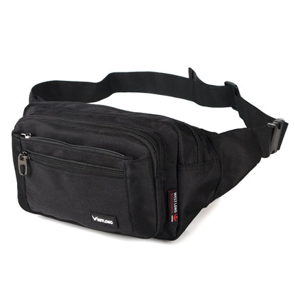 Waist Pack, Casual Functional Fashion Men Waterproof Fanny Pack, Women Belt Bum Bag, Male Phone Wallet Pouch Bags, Unisex 98011