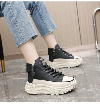Women's Sneakers, Luxury Fashion Womens Boots, High-top Platform Casual Shoes, New Female Outdoor Running Shoes, Winter Women Shoes