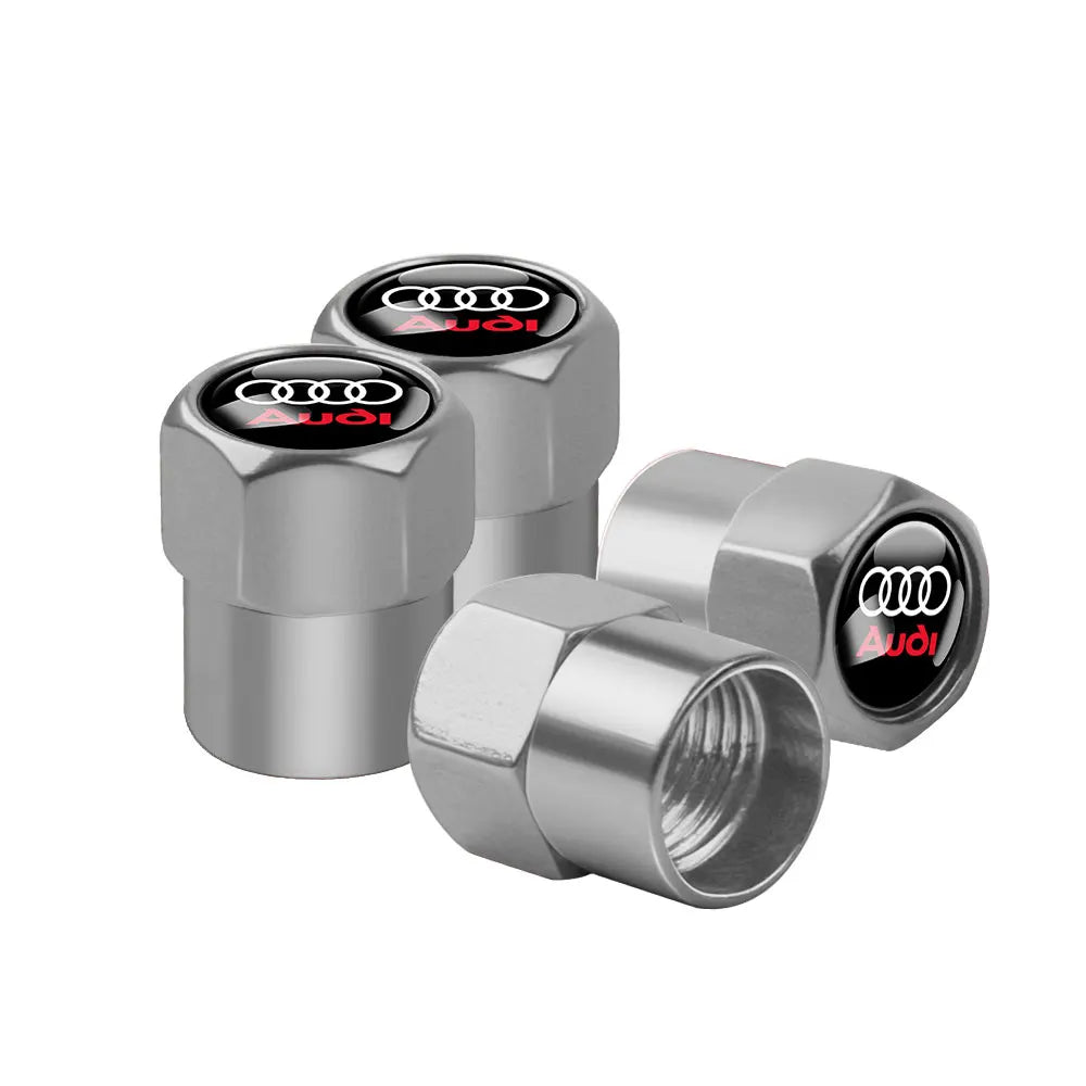 Tapas de válvula de neumático para coche con logotipo, accesorios para Audi Sline RS S TT A1 A2 A3 A4 A5 A6 A7 A8 8P B6 B7 B8 C5 C6