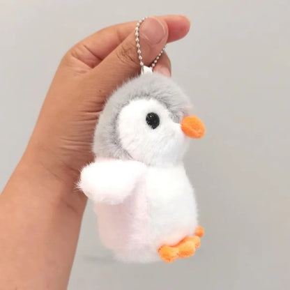Cute Penguin Plush Key Ring Tourist Hat Penguin Keychain For Girls Gifts Creative School Bag Keychain
