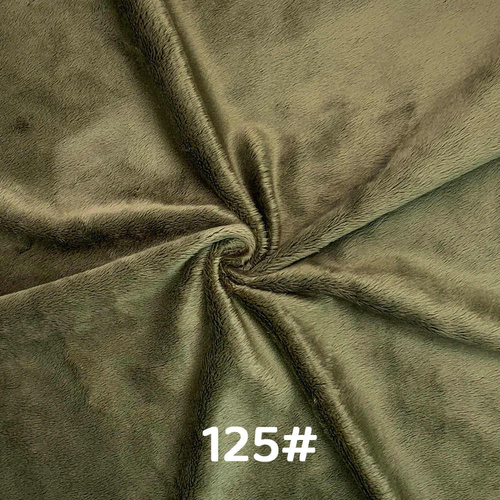 5mm Pile Length Soft Minky Fabric Sewing For Cotton Doll Hair Thicken Encryption Fabric Plush Single Sided Stuffed Animals Toys