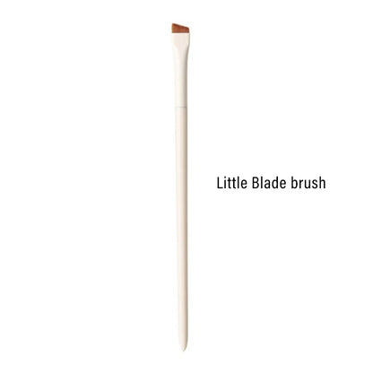 1/3/7/9pcs White Upgrade Blade Eyeliner Brush Eye Makeup Brushes Set Ultra Thin Fine Angle Flat Eyebrow Precise Detail Brush