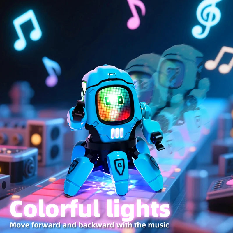 Dance Music 6 Claws Robot Octopus Spider Robots Vehicle Birthday Gift Toys for Children Kids Early Education Baby Toy Boys Girls
