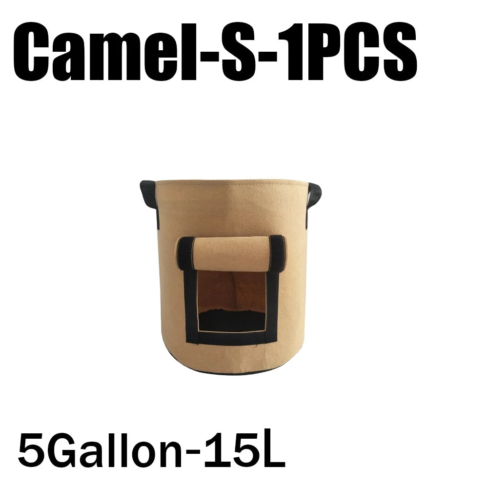 3Styles Felt, plant grow bags, nonwoven fabric garden potato pot, greenhouse vegetable growing bags, moisturizing vertical tools