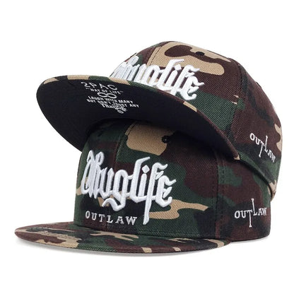 1 Pcs, Fashion Fastball CAP, Thuglife Embroidery Hiphop Baseball Cap, Snapback Hat, Adult Outdoor Casual Sun, Casual Bone Adjustable