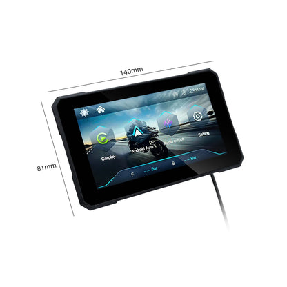EKIY 5.0 inch Portable Digital Dashboard Motorcycle Navigation GPS Removable Display Screen Wireless CarPlay Moto Android Auto