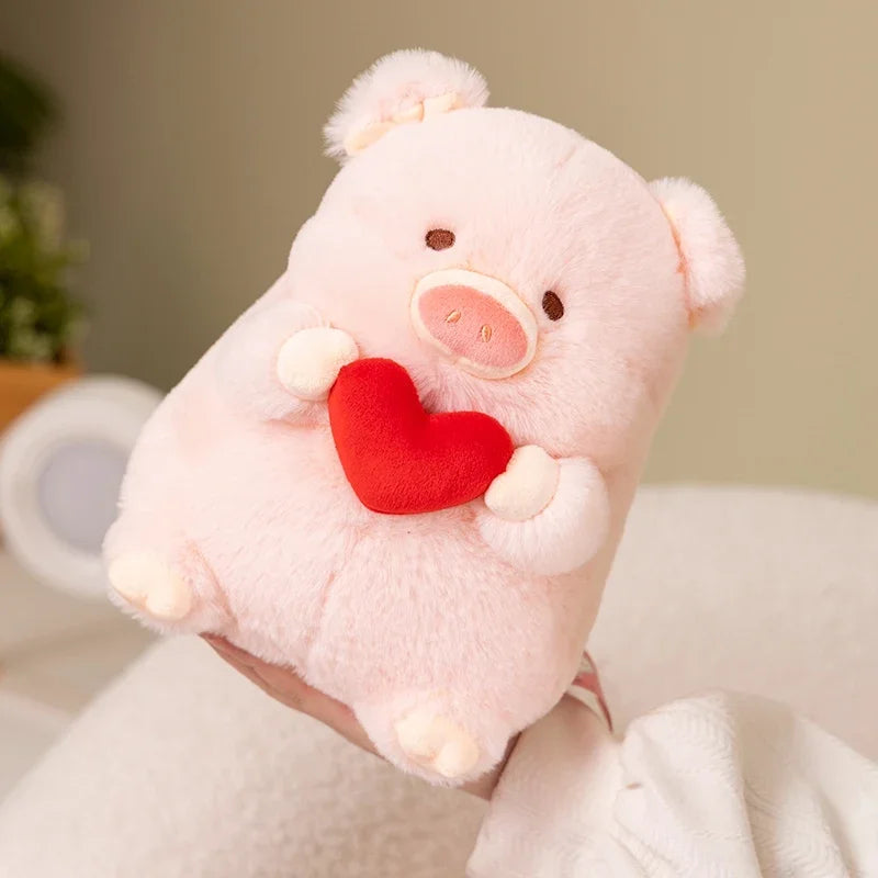 20/30 Cartoon Pig Hold Heart Plush Toys Cute Soft Lovely Stuffed Pillows Dolls For Birthday Festival Gift