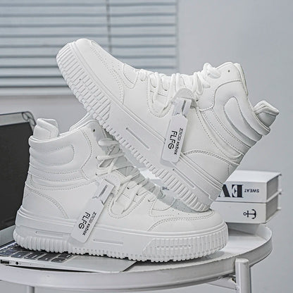 New Fashion Men's Sneakers Soft Comfortable Non Slip Wear Resistant Sole Daily Casual Men Shoes Preppy Winter Skate Ankle Boots