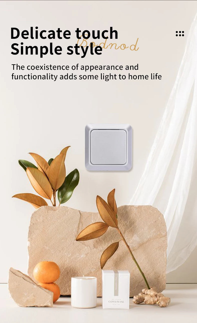 Silvery Wall Surface Button, Light Switch, EU Spray Paint Plastic Outdoor 1 Gang 1 Way, Wall Exterior Rocker On/Off  Switch, WESA