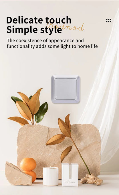 Silvery Wall Surface Button, Light Switch, EU Spray Paint Plastic Outdoor 1 Gang 1 Way, Wall Exterior Rocker On/Off  Switch, WESA