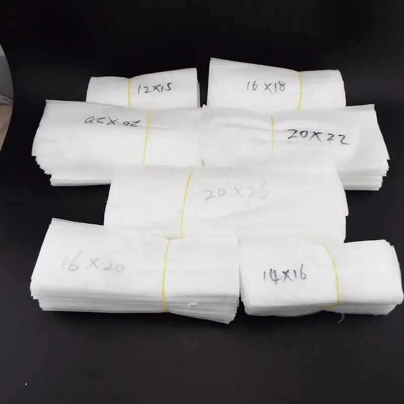 50pcs Nursery Bags Pots Grow Flower Plant Starter Planter Pots Aeration Non-woven Fabric Garden Planting Biodegradable m20