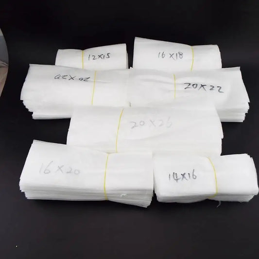 50pcs Nursery Bags Pots Grow Flower Plant Starter Planter Pots Aeration Non-woven Fabric Garden Planting Biodegradable m20