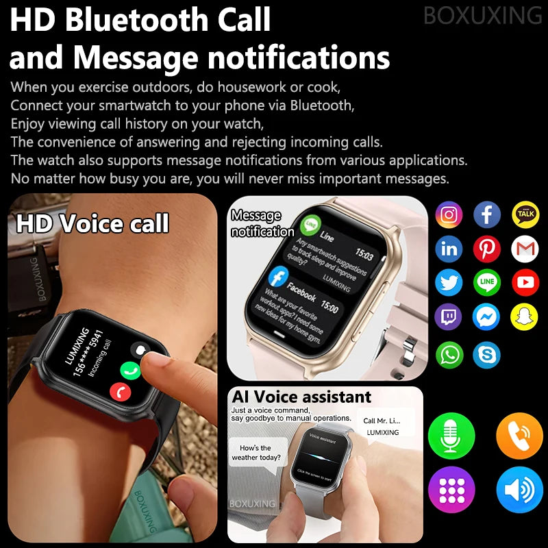 2026 New Bip 6 Pro Smart Watch Men Women Outdoor Sports Fitness Heart Rate GPS Track Bluetooth Call IP68 Waterproof Smartwatches