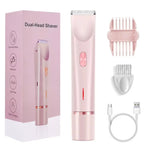 2025 Waterproof Rechargeable Electric Shaver Mini Women Bikini Trimmer Body Hair Remover Mini Double Headed Electric Epilator